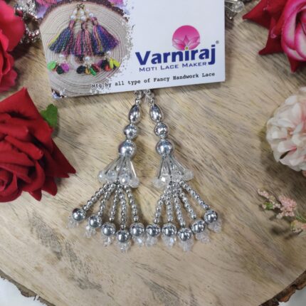 Varniart Amazing Elegant Black Pearl Bead Tassels (2 PCs)